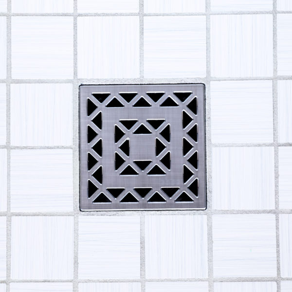 E4802-BS - Ebbe UNIQUE Drain Cover - LATTICE - Brushed Stainless Steel