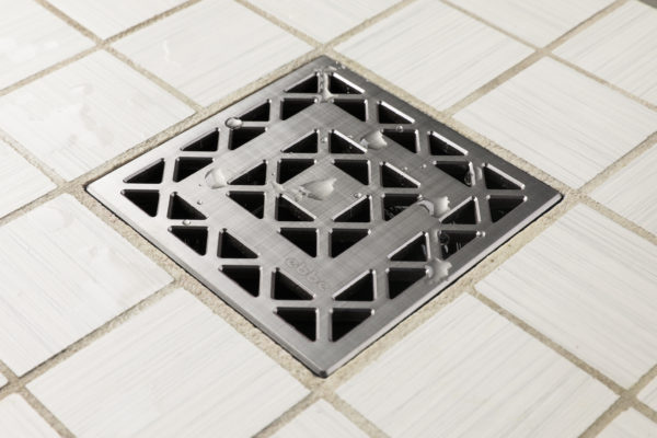 E4802-BS - Ebbe UNIQUE Drain Cover - LATTICE - Brushed Stainless Steel - Shower Drain - aw