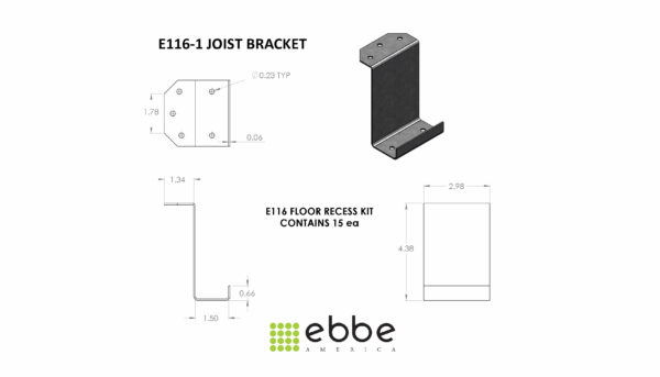 Ebbe Subfloor Lowering Kit