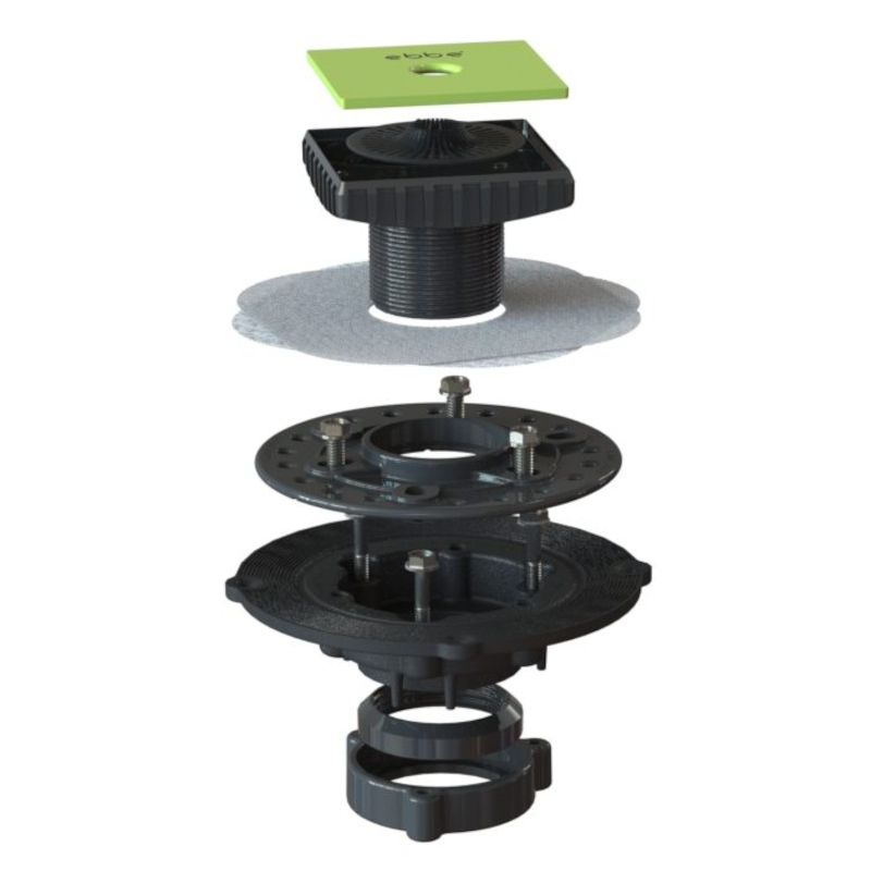 Ebbe Square Drain Hot Mop Bundle